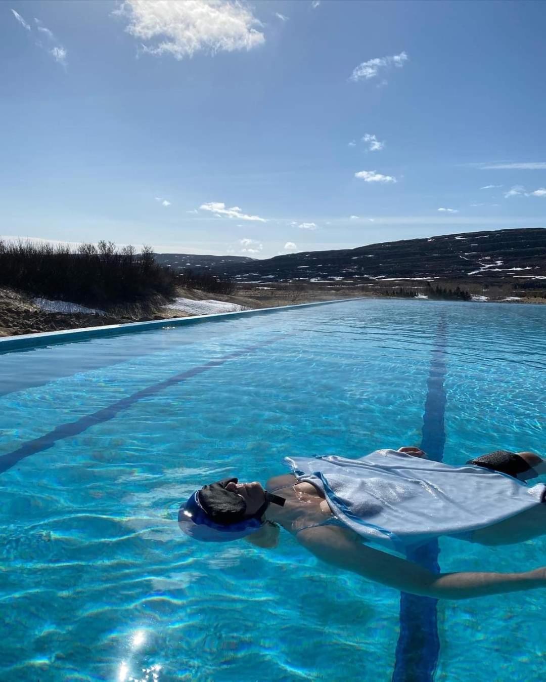 Hótel Laugarhóll with natural hot spring Holmavik Exterior foto