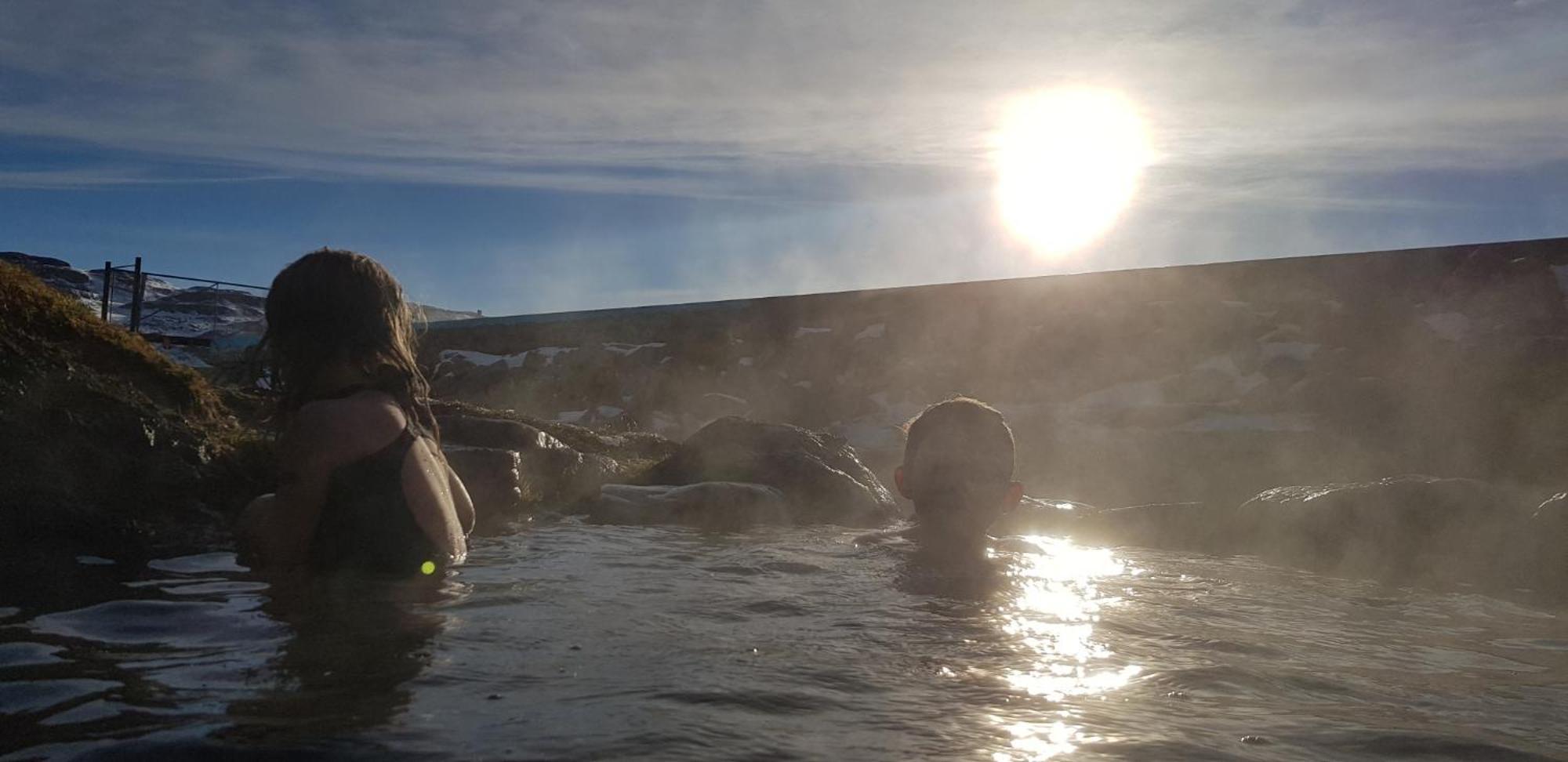 Hótel Laugarhóll with natural hot spring Holmavik Exterior foto